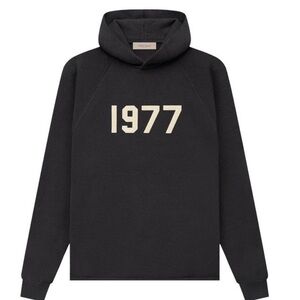 Essential fear of God Hoodie with 1977 Print New With Tag and Bag size small